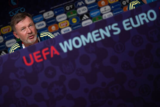Head coach Peter Gerhardsson of the Swedish women's