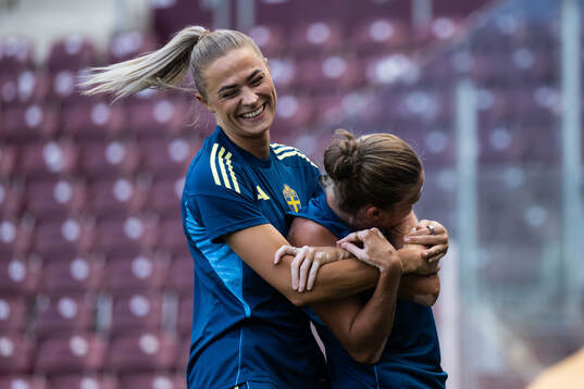 Fridolina Rolfö and Filippa Angeldahl of the Swedish
