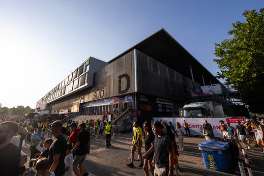 General exterior view of Wankdorf Stadium
