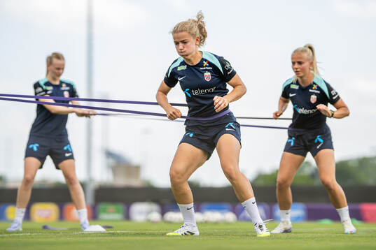 Justine Kielland of the Norwegian women's national football