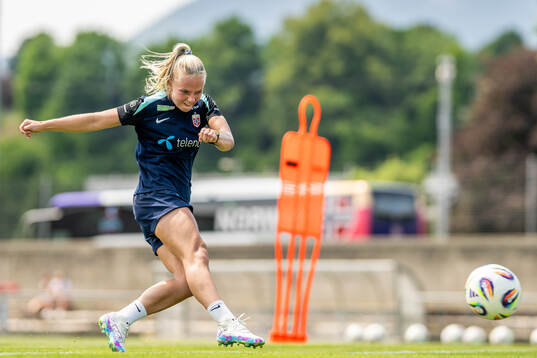 Emilie Woldvik of the Norwegian women's national football