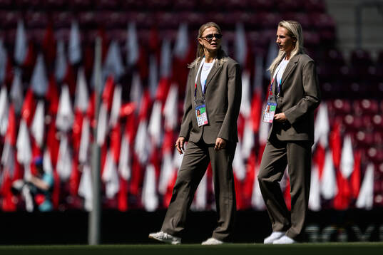Fridolina Rolfö and Ellen Wangerheim of Sweden