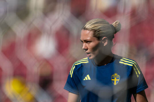 Goalkeeper Jennifer Falk of Sweden