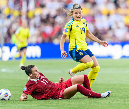 Katrine Veje of Denmark and Johanna Rytting Kaneryd of