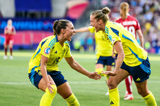 Johanna Rytting Kaneryd and Filippa Angeldahl of Sweden