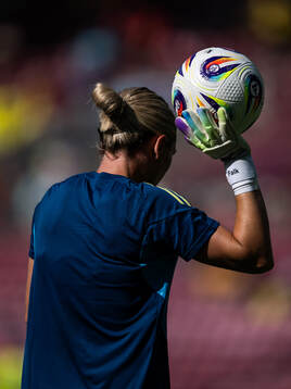 Goalkeeper Jennifer Falk of Sweden