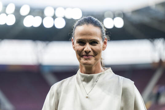 Suzanne Westergren of Swedish broadcaster Viaplay poses for