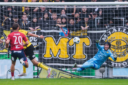 Mjällbys målvakt Noel Törnqvist