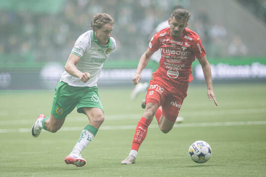 Hammarbys Hampus Skoglund och Värnamos Ajdin Zeljkovic