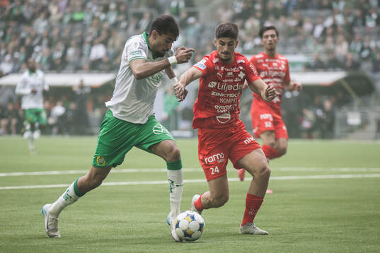 Hammarbys Montader Madjed och Värnamos Emin Grozdanic