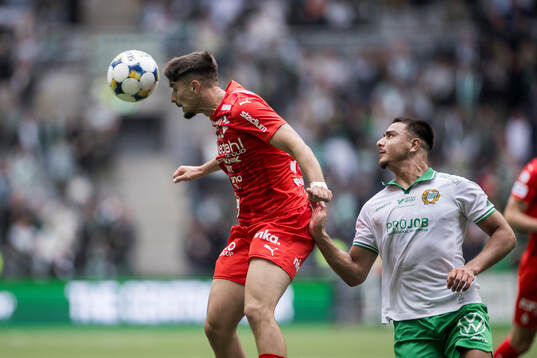 Värnamos Emin Grozdanic och Hammarbys Jusef Erabi