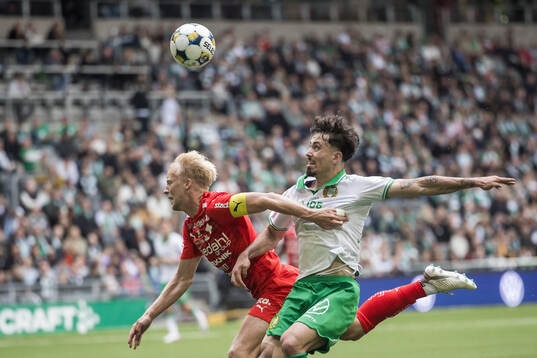 Värnamos Victor Larsson och Hammarbys Sebastian Tounekti