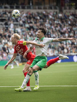 Värnamos Victor Larsson och Hammarbys Sebastian Tounekti
