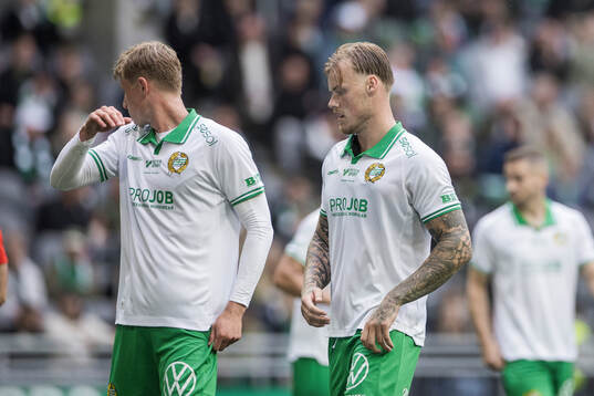 Hammarbys Frederik Winther och Victor Eriksson deppar