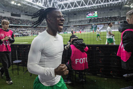 Hammarbys Moise Elohim Victoire Kabore jublar