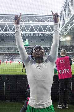 Hammarbys Moise Elohim Victoire Kabore jublar