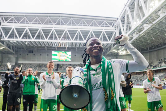 Hammarbys Moise Elohim Victoire Kabore jublar