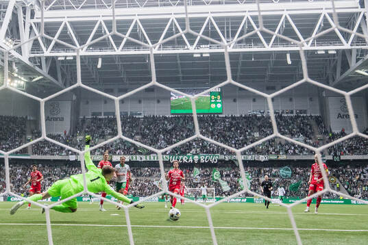 Värnamos målvakt Hugo Keto