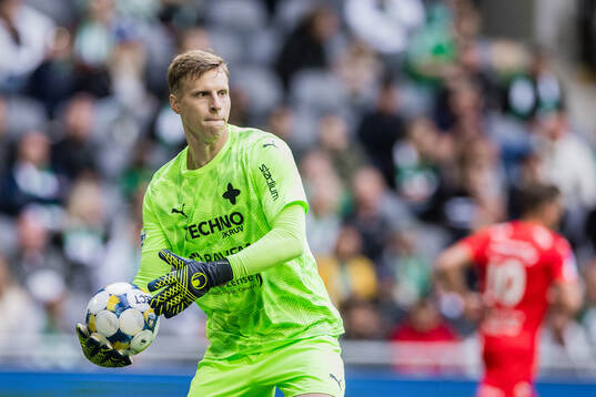 Värnamos målvakt Hugo Keto