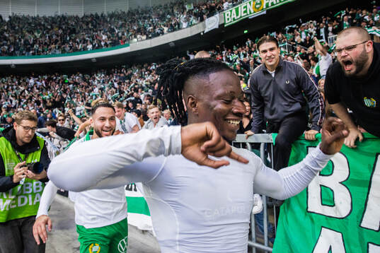 Hammarbys Moise Elohim Victoire Kabore jublar