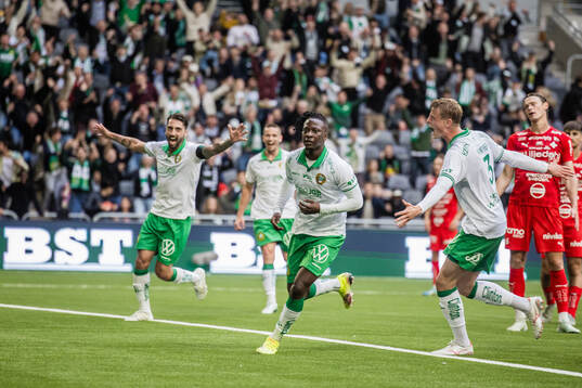 Hammarbys Moise Elohim Victoire Kabore jublar