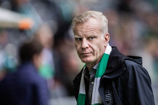 Hammarbys ordförande Mattias Fri  fotbollsmatchen i