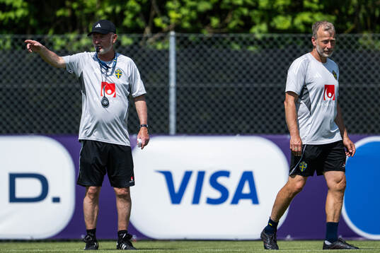 Head coach Peter Gerhardsson and Performance manager Pontus