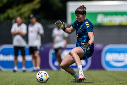 Goalkeeper Tove Enblom of the Swedish women's national