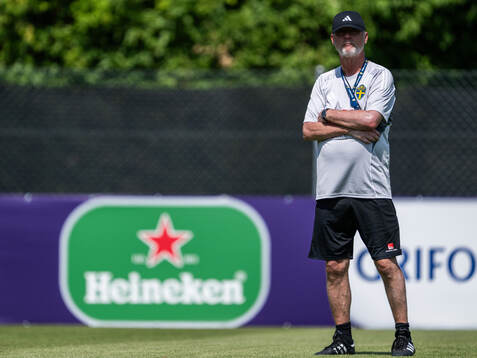 Head coach Peter Gerhardsson of the Swedish women's