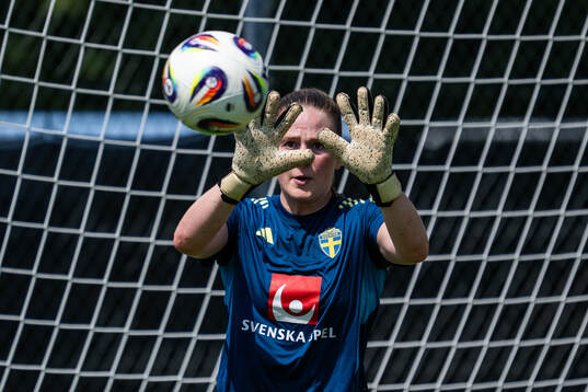Goalkeeper Tove Enblom of the Swedish women's national
