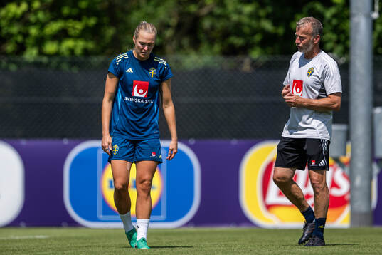 Magdalena Eriksson and Performance manager Pontus Ekblom of