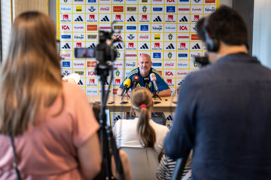 Assistant coach Magnus Wikman of the Swedish women's