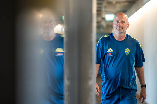 Assistant coach Magnus Wikman of the Swedish women's