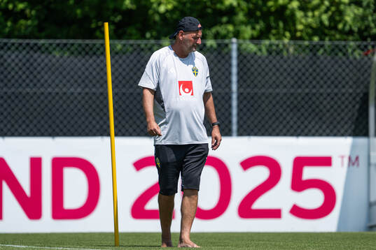 Assistant coach Magnus Wikman of the Swedish women's