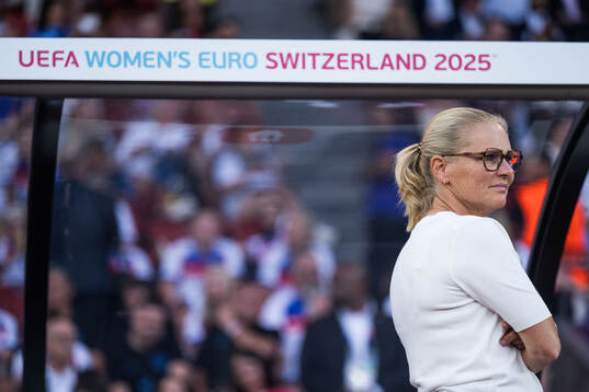 Head coach Sarina Wiegman of England