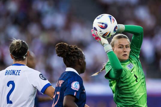 Goalkeeper Hannah Hampton of England