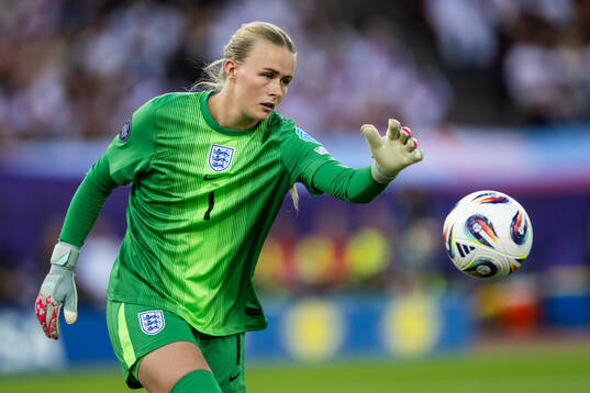 Goalkeeper Hannah Hampton of England