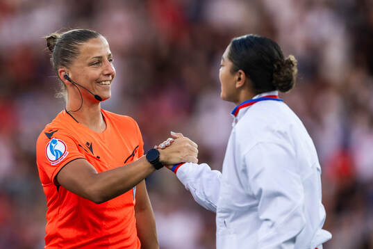 Assistant referee Almira Spahic
