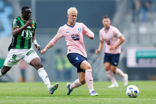 GAIS Ibrahim Diabate och Malmö FFs Otto Rosengren