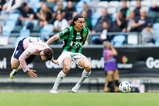GAIS Amin Boudri och Malmö FFs Kenan Busuladzic