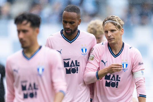 Malmö FFs Isaac Thelin och Jens Stryger Larsen
