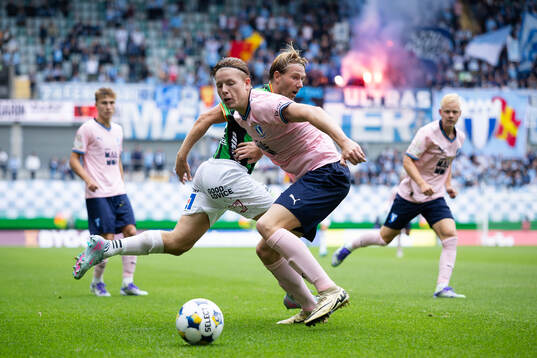 GAIS August Wängberg och Malmö FFs Nils Zätterström