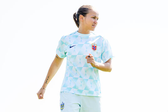Guro Reiten of the Norwegian women's national football team