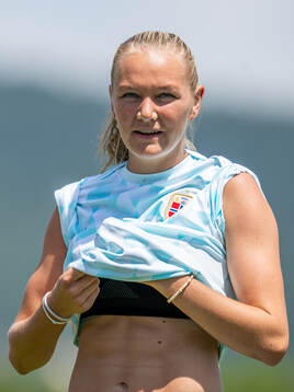 Frida Maanum of the Norwegian women's national football