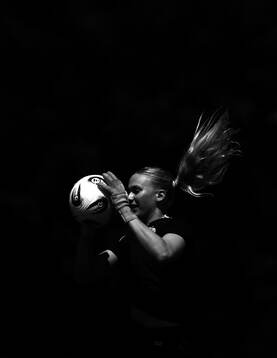 Goalkeeper Selma Panengstuen of the Norwegian women's