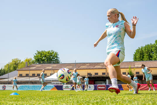 Thea Bjelde of the Norwegian women's national football team