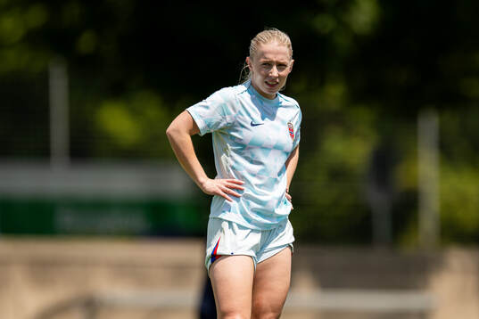 Thea Bjelde of the Norwegian women's national football team