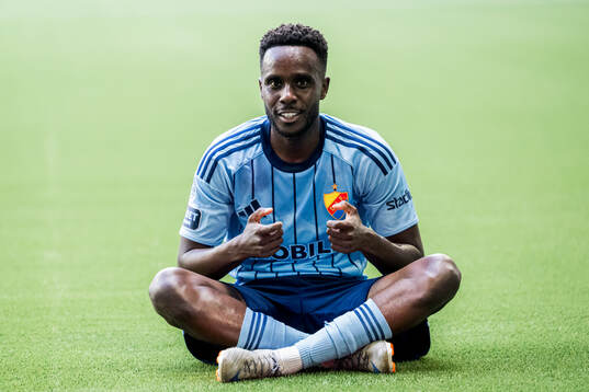 Djurgårdens Tokmac Nguen jublar