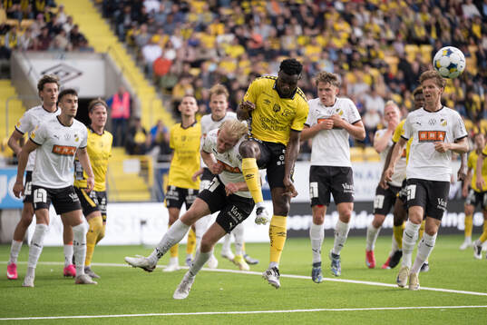Under fotbollsmatchen i Allsvenskan mellan Elfsborg och