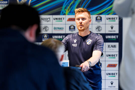 Halmstads tränare Johan Lindholm